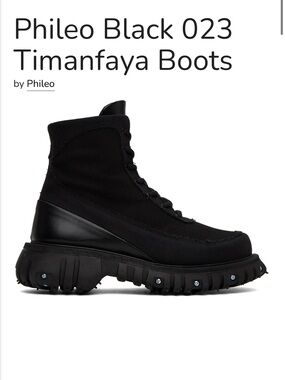 Phileo Timanfaya Black Tactical Boots size EU 39 (Men’s US 6 Women’s US 8-8.5)